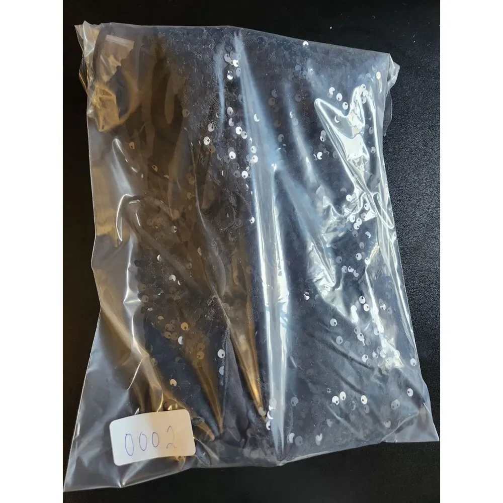 Black Sequin Bustier Bodycon Mini Dress Underwire Corset Party Cocktail